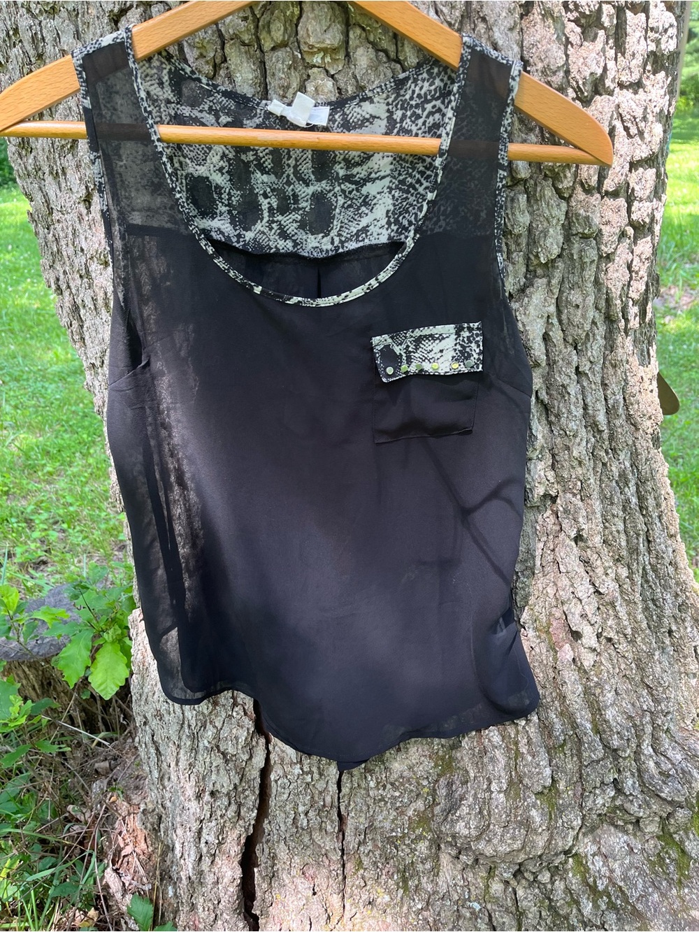 ⭐️Edge Sheer Sleeveless Blouse in size S
